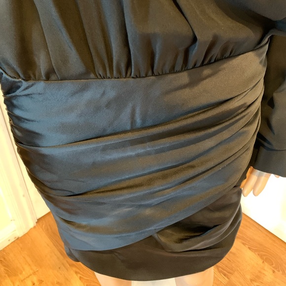 Yves Saint Laurent Envers Satin Noir-Dress - Picture 4 of 5